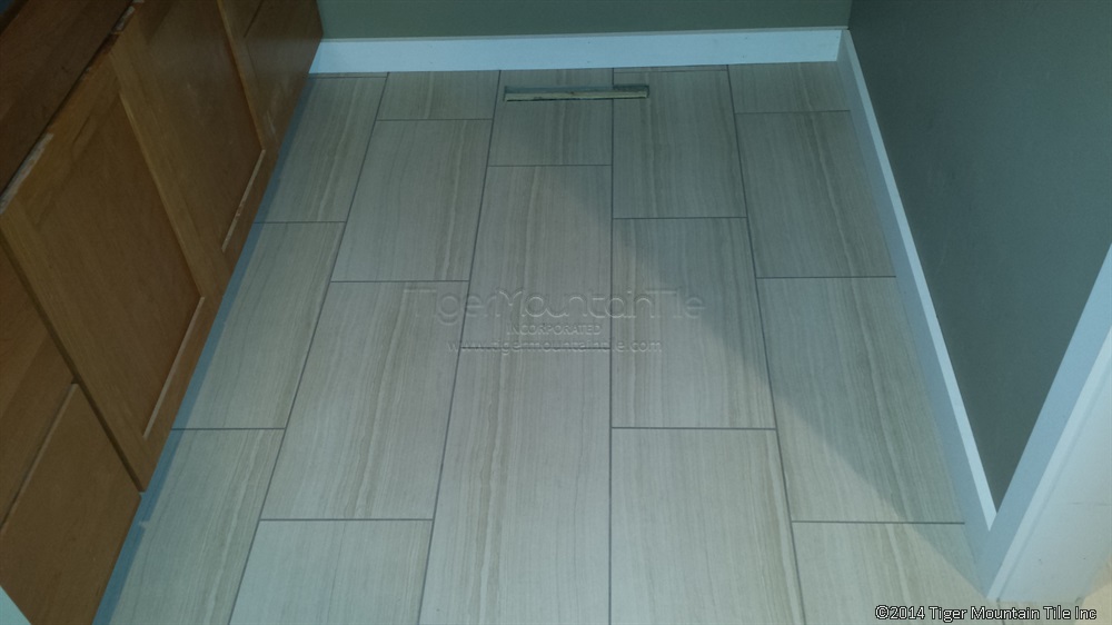 MI finished tile floor