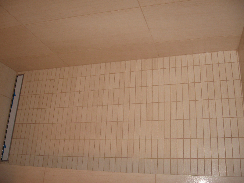 Finished shower floor