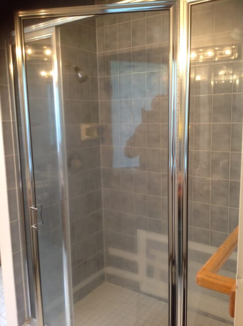 Sammamish water damage leaking tile shower before