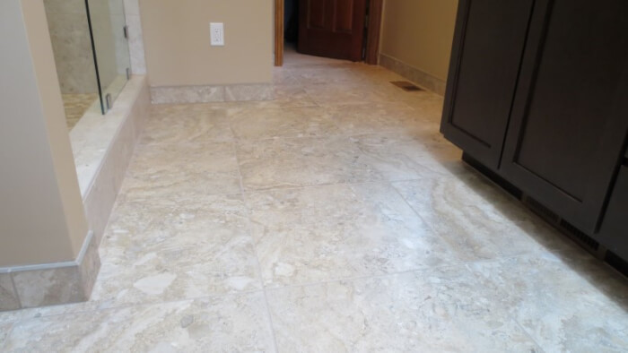 tile floor base sammamish bathroom