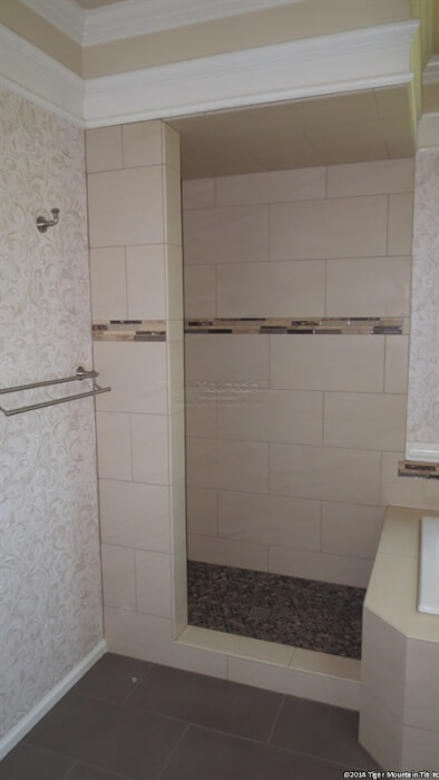 skinny wall for shower doors