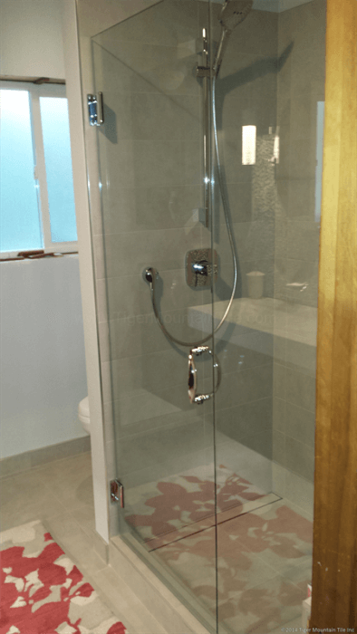 custom frameless shower enclosure